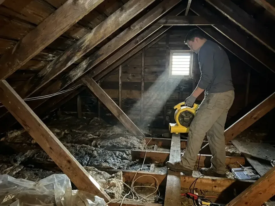 attic-water-damage-drying-proc-007 — frequently asked questions, Emergency Water Extraction & 24/7 Flood Response in West Mo…